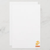 USMCアフガニスタンの退役軍人 便箋 (正面/裏面)