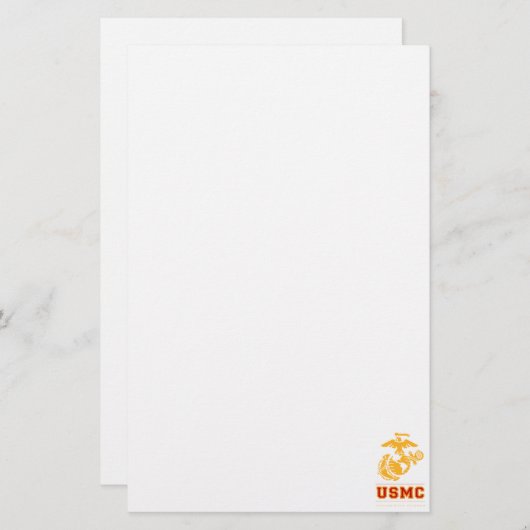 USMCアフガニスタンの退役軍人 便箋 (正面/裏面)