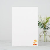 USMCアフガニスタンの退役軍人 便箋 (スタンド正面)