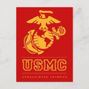 USMCアフガニスタン退役軍人 ポストカード