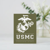 USMCアフガニスタン退役軍人 ポストカード (スタンド正面)
