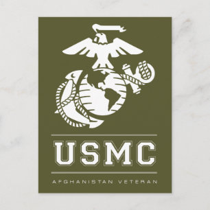 USMCアフガニスタン退役軍人 ポストカード