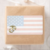 USMCイーグル、グローブ&いかり(EGA) [3D] ラベル (インサイチュ)