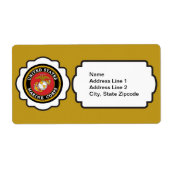 USMCエンブレム ラベル (正面)