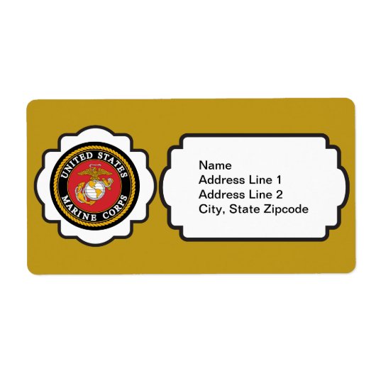 USMCエンブレム ラベル (正面)