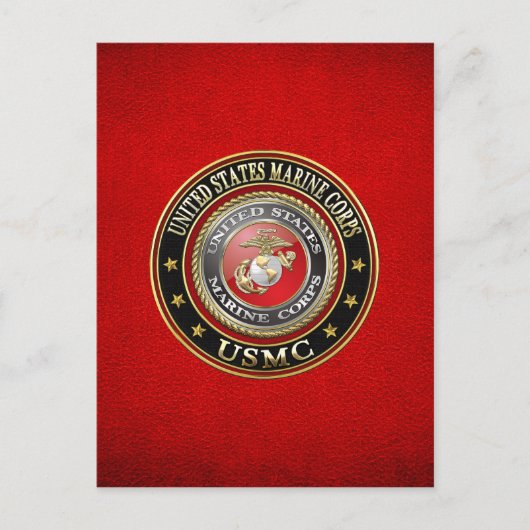 USMCエンブレム[Special Edition] [3D] ポストカード (正面)