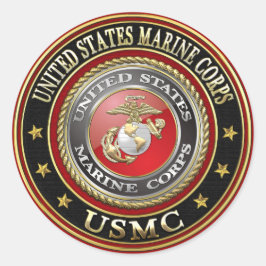 USMCエンブレム[Special Edition] [3D] ラウンドシール