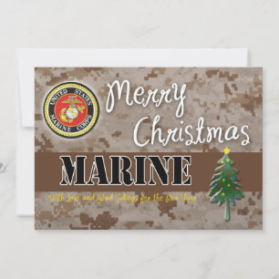 USMCクリスマスカード迷彩柄 シーズンカード