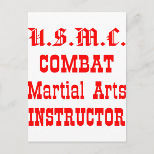 USMCコンバット武術アーツインストラクター ポストカード