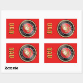 USMCパパシール 長方形シール (シート)