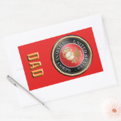 USMCパパシール 長方形シール (封筒)