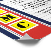 USMCフォトスクラップブックコラージュ ポスター (角)