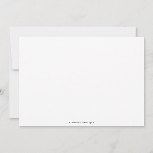 USMCロゴスタックブラックロゴ サンキューカード (裏面)