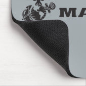 USMCロゴスタックブラックロゴ マウスパッド (コーナー)