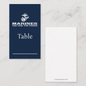 USMCロゴ誇りを持ったスタック – 白 プレイスカード (正面/裏面)