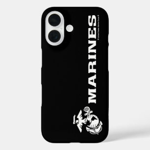 USMCロゴ – 白 iPhone 16ケース