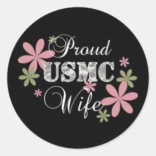 USMC妻[fl迷彩柄] ラウンドシール