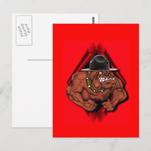 USMC悪魔の犬 ポストカード (正面/裏面)