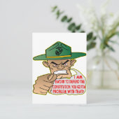 USMC憲法の擁護を誓う ポストカード (スタンド正面)