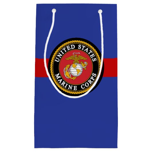 USMC抱き枕- Marine Corps Gift – ドレスブルース スモールペーパーバッグ (正面)