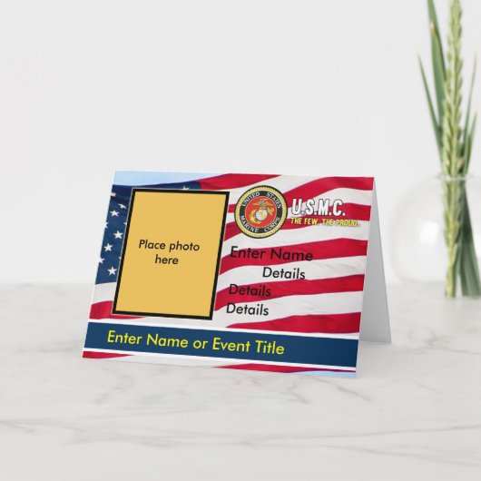 USMC招待状フラグ 招待状 (正面)