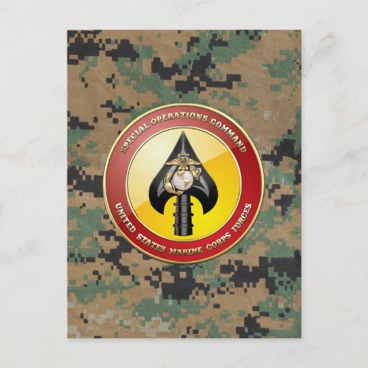 USMC特殊操作コマンド(MARSOC) [3D] ポストカード (正面)