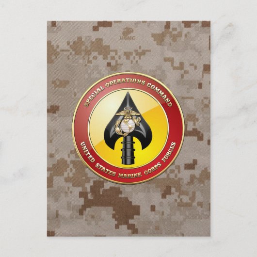 USMC特殊操作コマンド(MARSOC) [3D] ポストカード (正面)