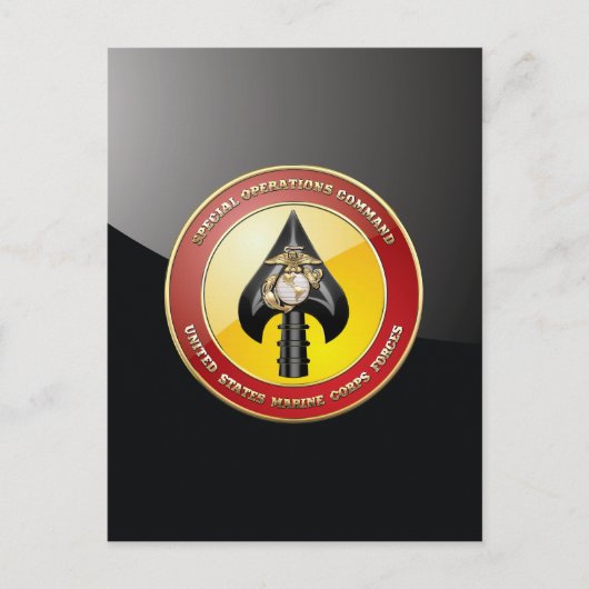 USMC特殊操作コマンド(MARSOC) [3D] ポストカード (正面)