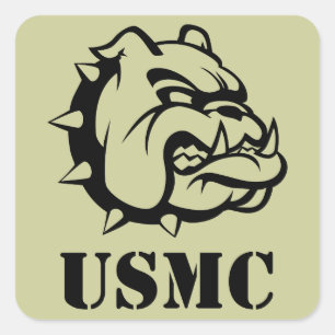 USMC犬 スクエアシール