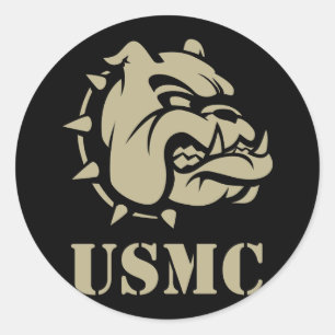 USMC犬 ラウンドシール