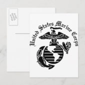 USMC統一された州海兵隊 ポストカード (正面/裏面)