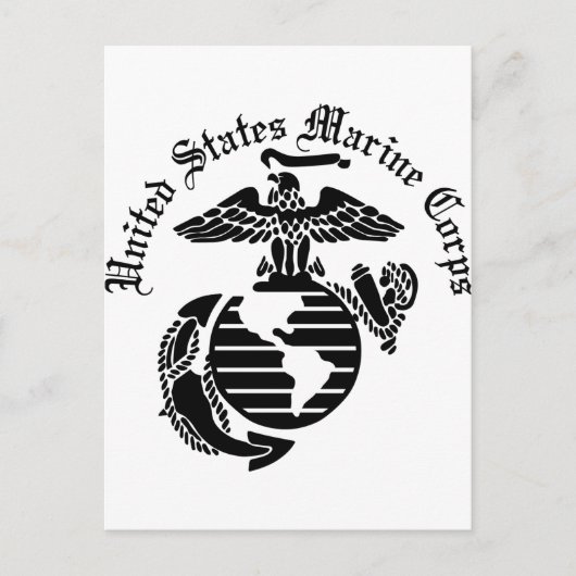 USMC統一された州海兵隊 ポストカード (正面)
