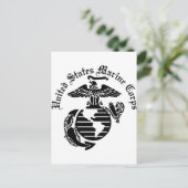 USMC統一された州海兵隊 ポストカード (スタンド正面)