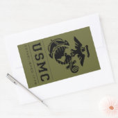 USMC設立1775 長方形シール (封筒)