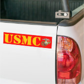USMC バンパーステッカー (トラック上)