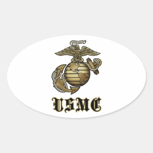 USMC 楕円形シール (正面)