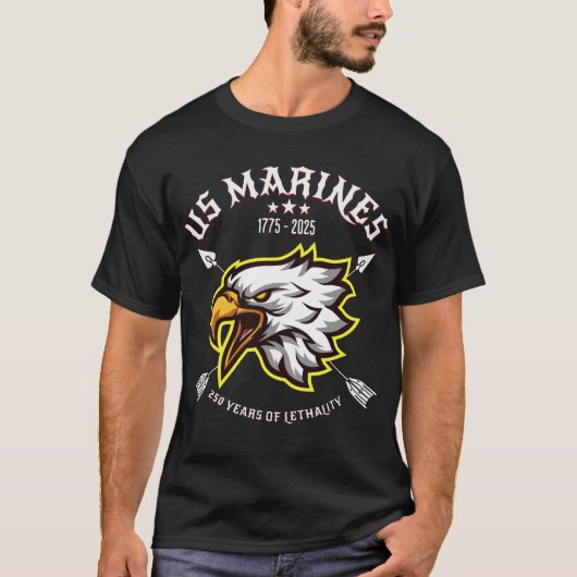 USMC 250 Years of Lethality T-shirt Tシャツ (正面)
