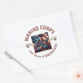 USMC Badassery Stickers ラウンドシール (封筒)