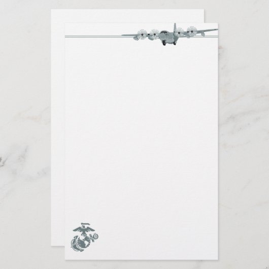 USMC C-130 便箋 (正面/裏面)