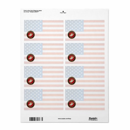 USMC EGA [特集号] [3D] ラベル (フルシート)