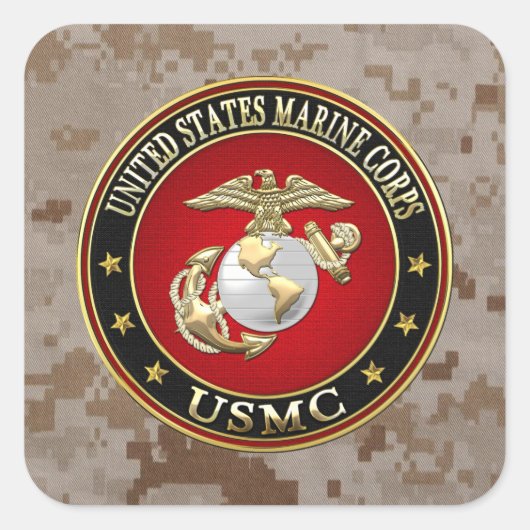 USMC EGA [Special Edition] [3D] スクエアシール (正面)
