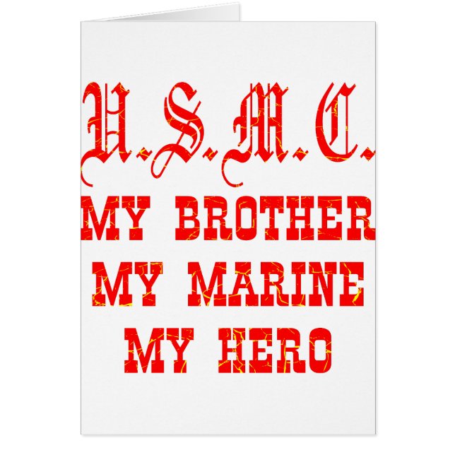 USMC My Brother My Marine My Hero (正面)