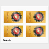 USMC Semper Fiステッカー 長方形シール (シート)