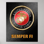 USMC Semper Fiポスター ポスター (正面)