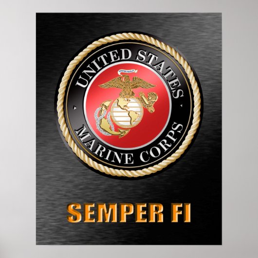 USMC Semper Fiポスター ポスター (正面)