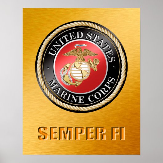 USMC Semper Fiポスター ポスター (正面)