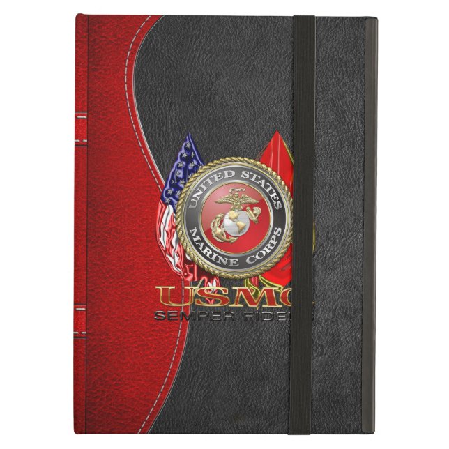 USMC Semper Fi [特集号] [3D] iPad Airケース (正面(閉時))
