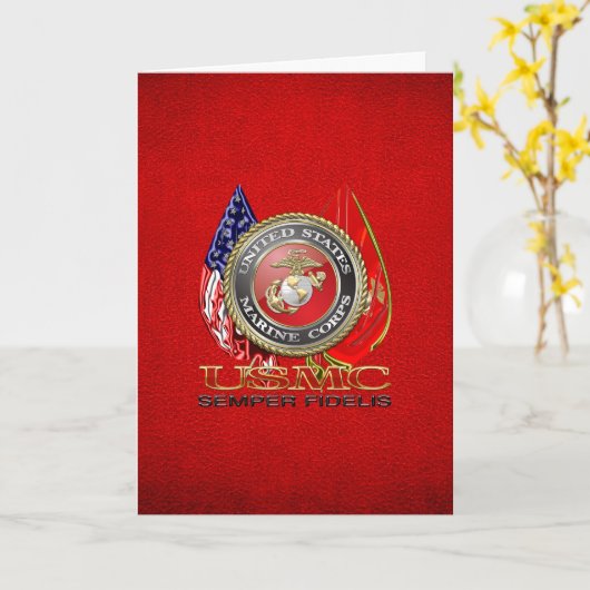 USMC Semper Fi [Special Edition] [3D] カード (黄色い花)