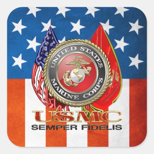USMC Semper Fi [Special Edition] [3D] スクエアシール (正面)