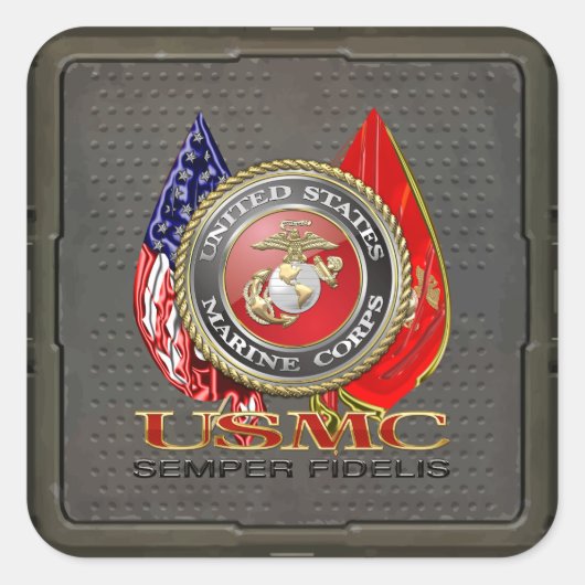 USMC Semper Fi [Special Edition] [3D] スクエアシール (正面)